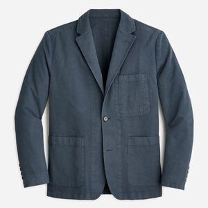NWOT J Crew J. CREW Garment-dyed cotton-linen chino suit jacket Gray Men’s 42
